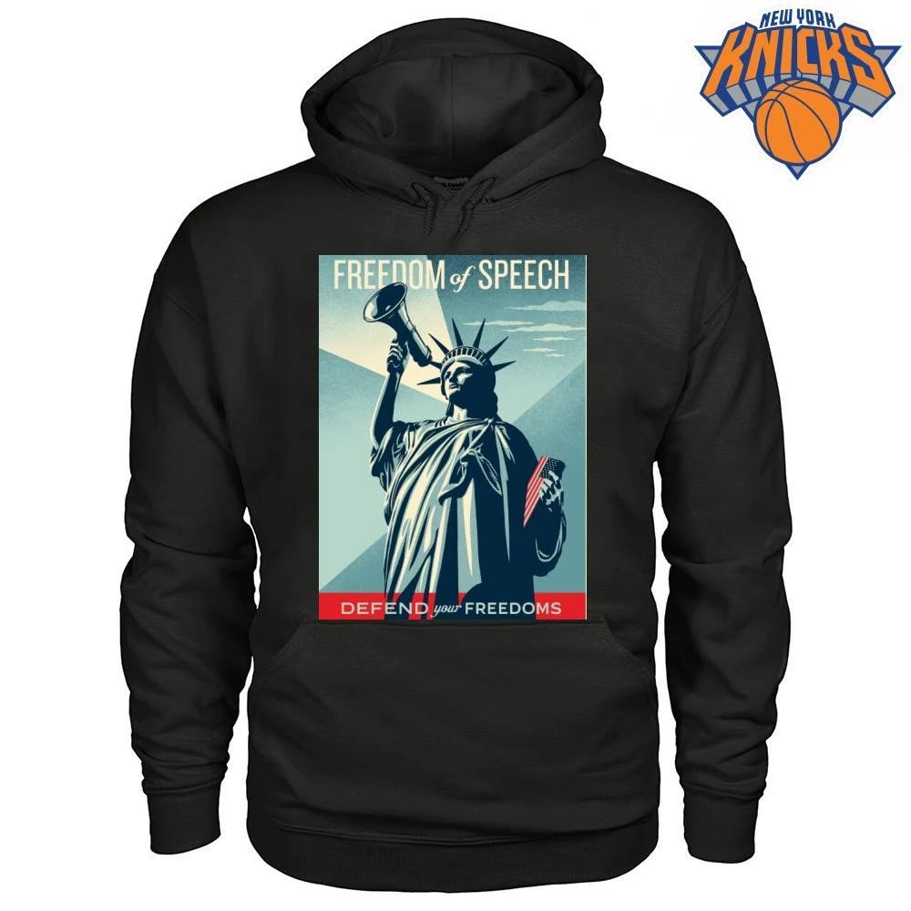 Freedom of Speech Statue of Liberty Defend Your Freedoms Shirt