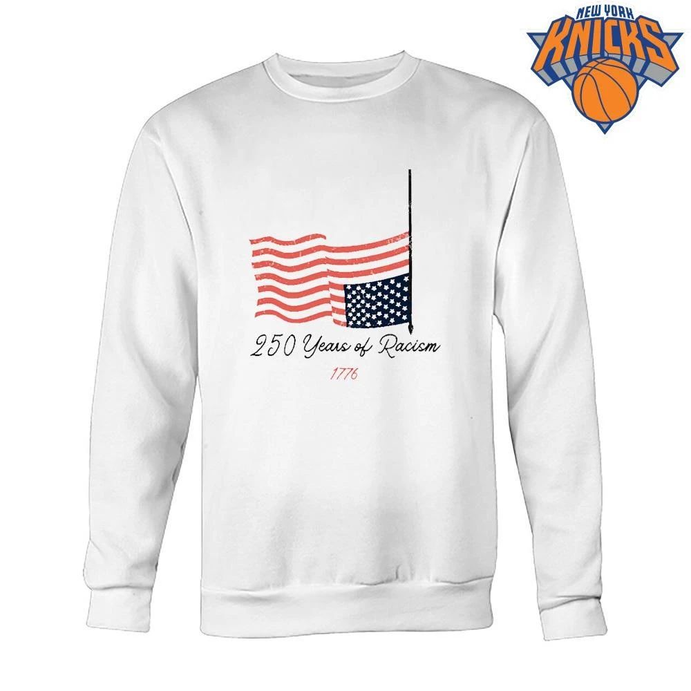 Vintage Upside Down American Flag 250 Years of Racism 1776 shirt
