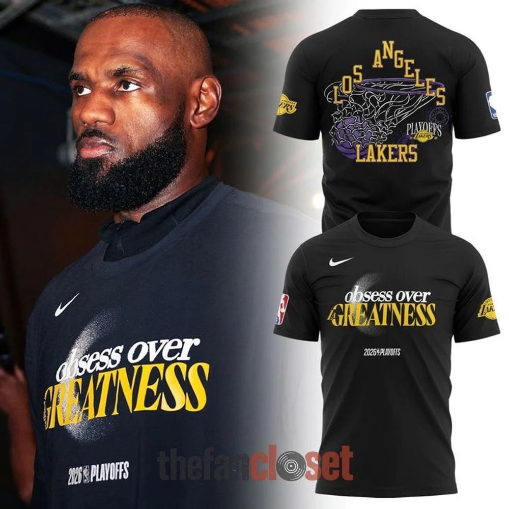 Obsess Over Greatness Los Angeles Lakers 2026 NBA Playoffs Shirt