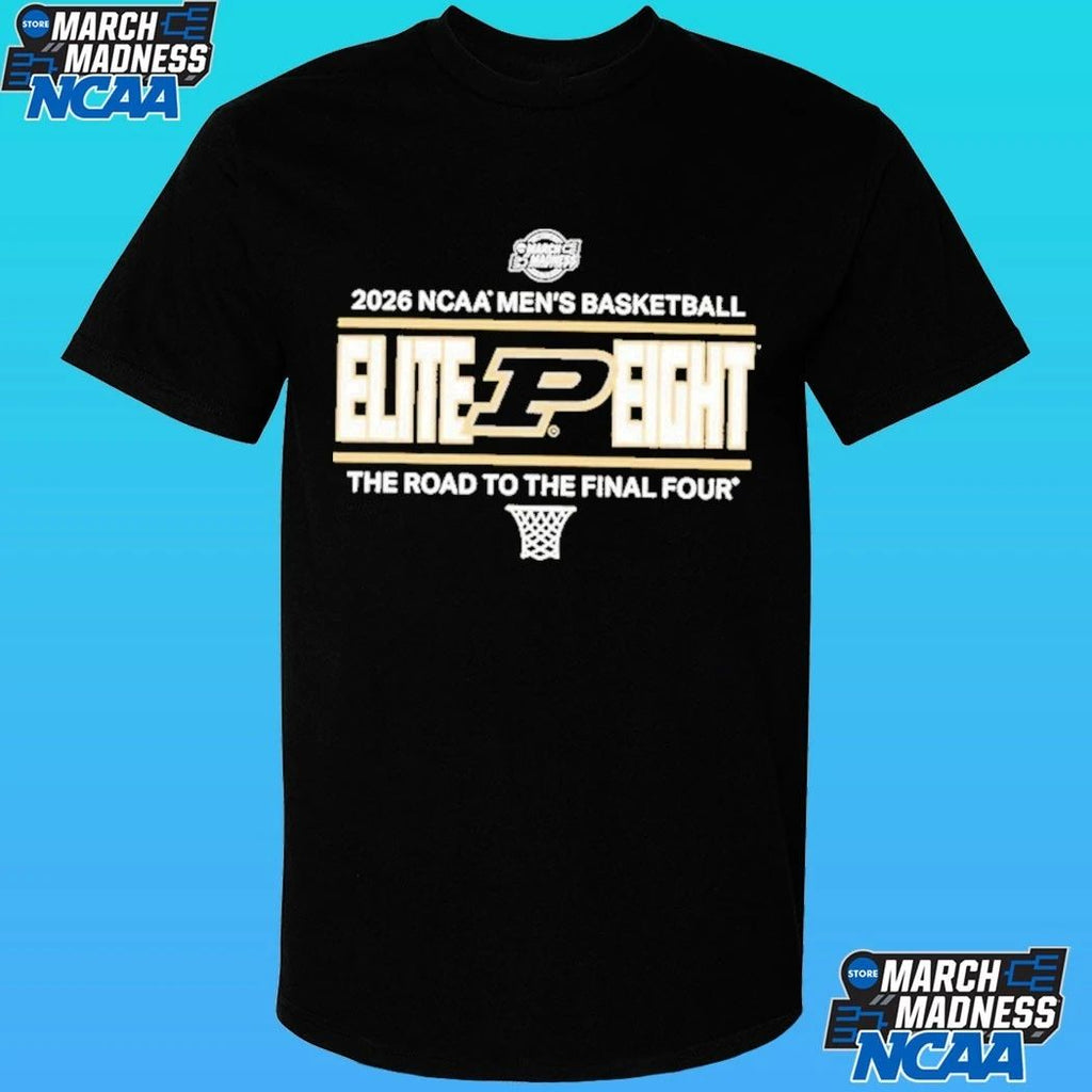 Purdue Boilermakers 2026 Men’s Basketball Elite 8 The Road To The Final Four March Madness Shirt