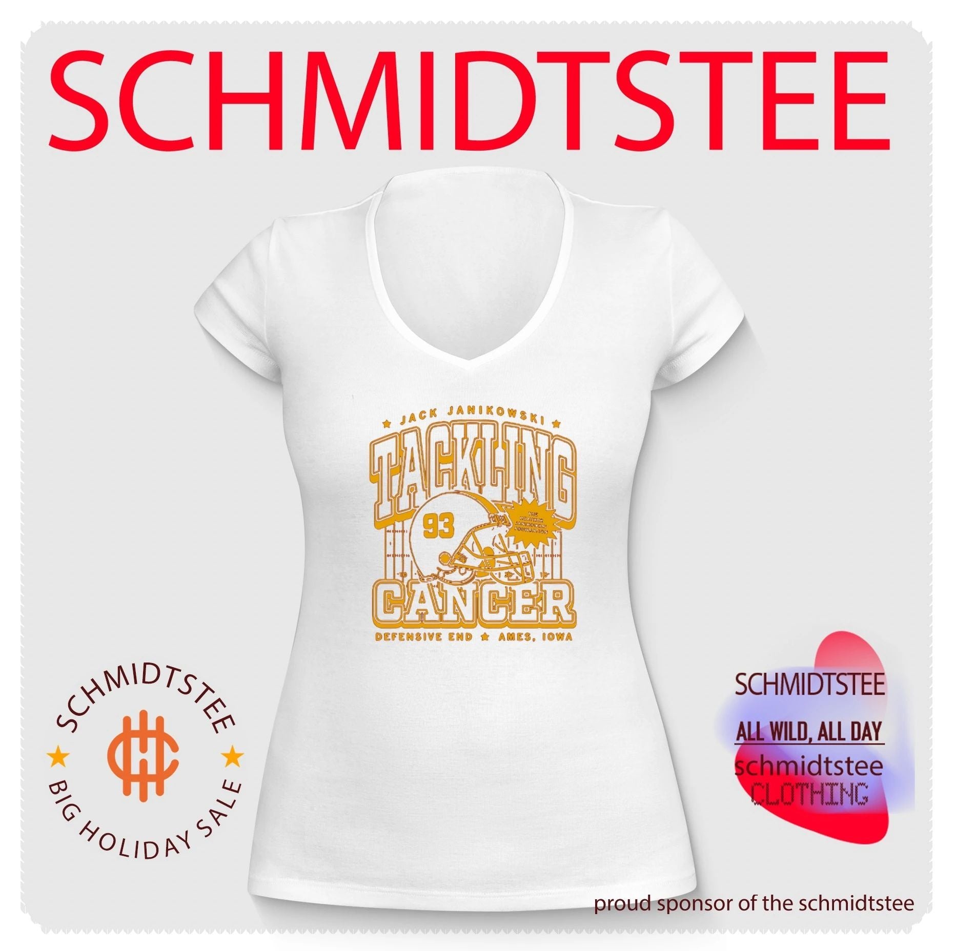 Jack Janikowski Tackling Cancer Ames Iowa Football shirt