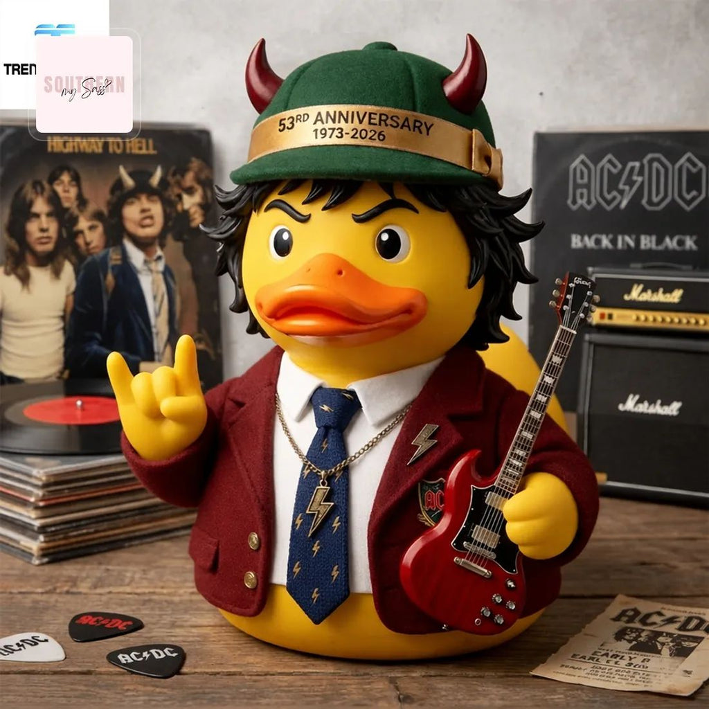 AC/DC Angus Young 53rd Anniversary 1973-2026 Rubber Duck