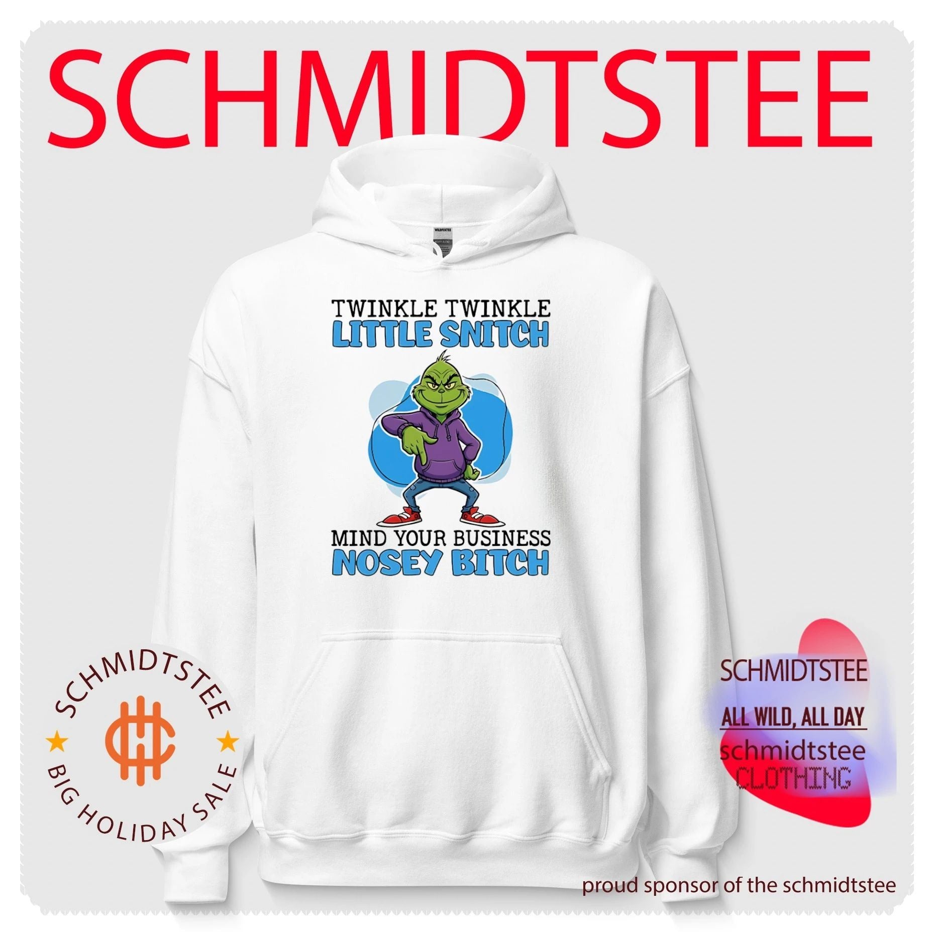 Grinch twinkle twinkle little snitch mind your business nosey bitch shirt