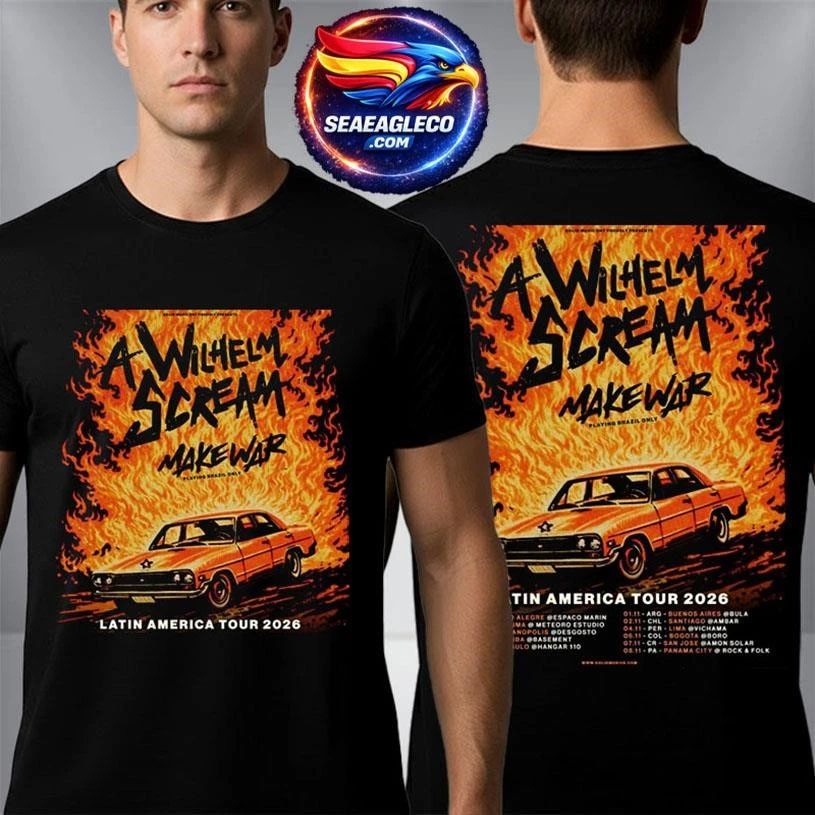 A Wilhelm Scream Latin America Tour 2026 Schedule Two Sided Shirt