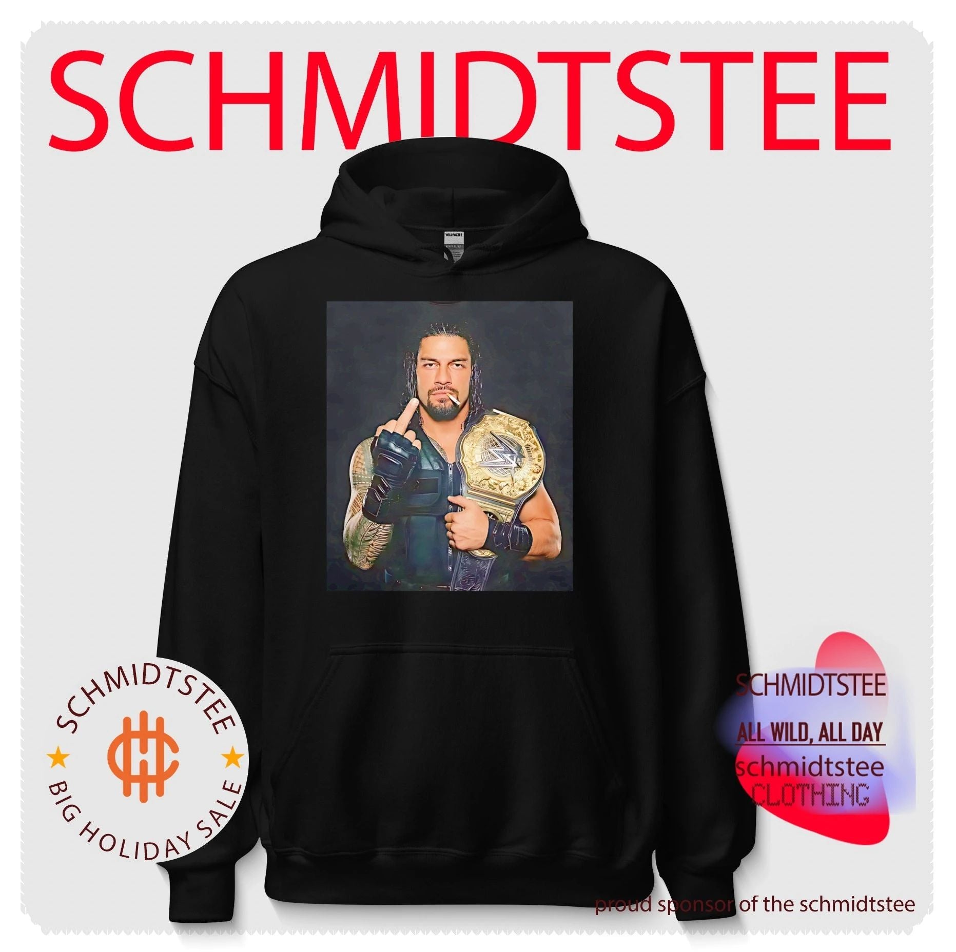 Roman Reigns middle finger shirt