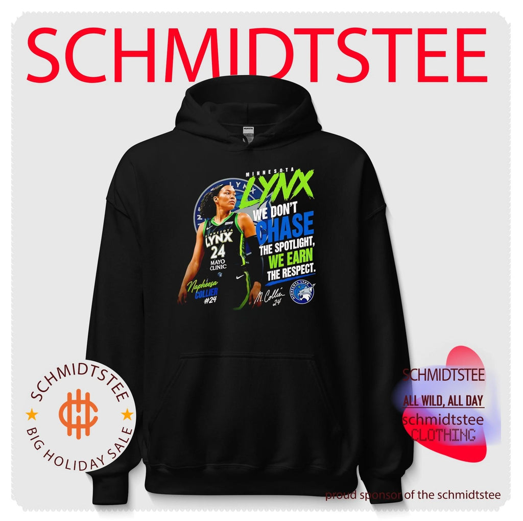 Minnesota Lynx Napheesa Collier we don’t chase the spotlight we earn the respect shirt