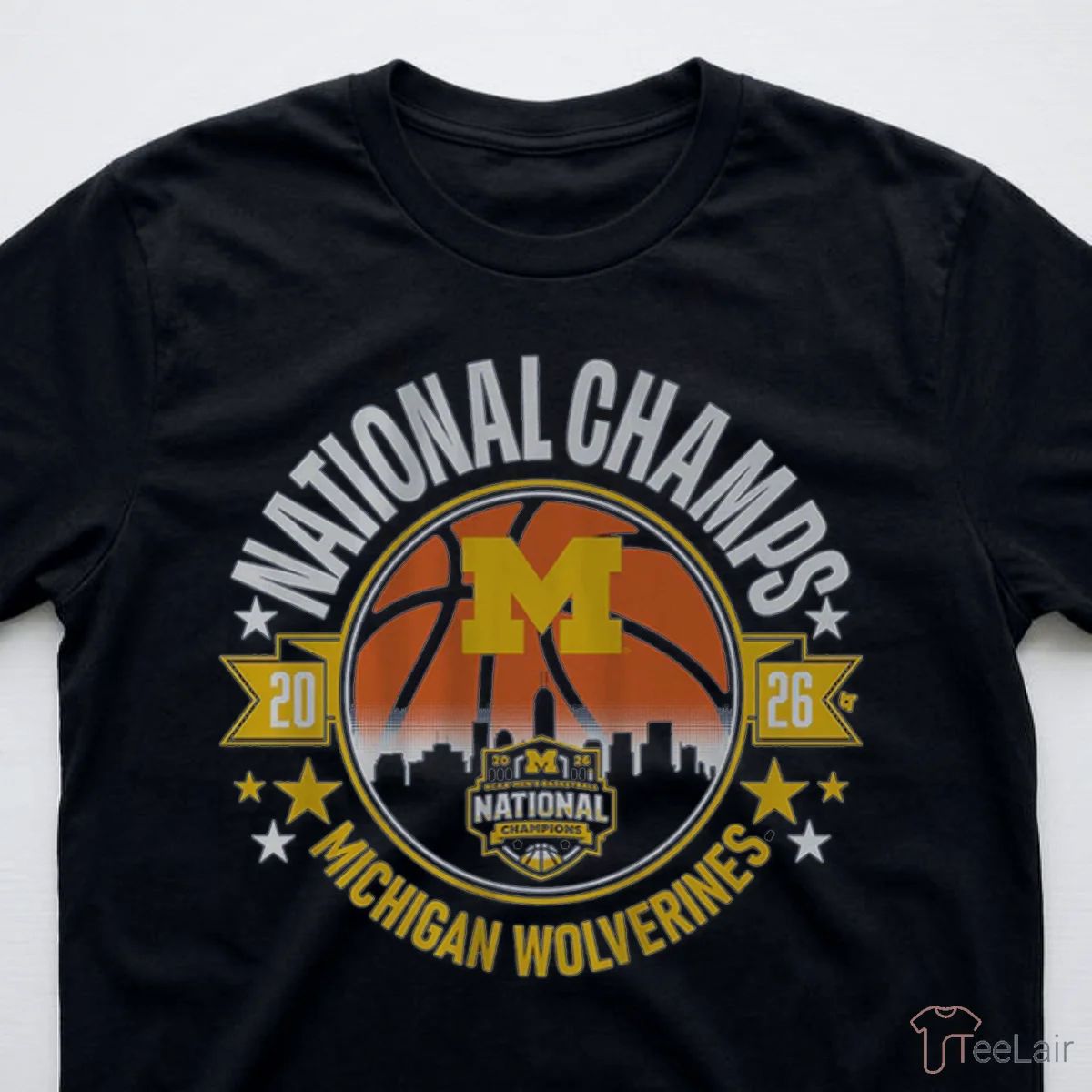 Michigan Wolverines MBB 2026 National Champions Circle Shirt