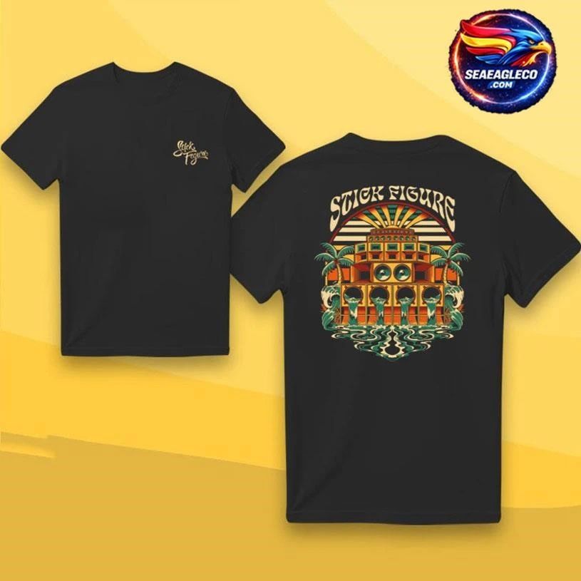 Stick Figure Sound System Two Sided Shirt
