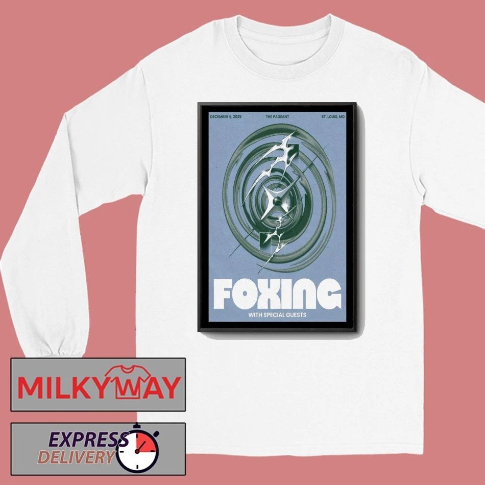 2025 Foxing St. Louis, MO Tour Poster shirt