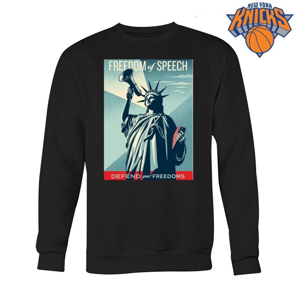 Freedom of Speech Statue of Liberty Defend Your Freedoms Shirt
