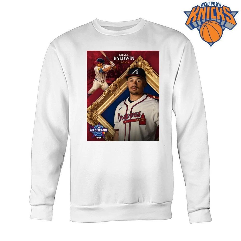 Drake Baldwin Atlanta Braves MLB All Star Game 2026 Catcher Gold Frame Shirt