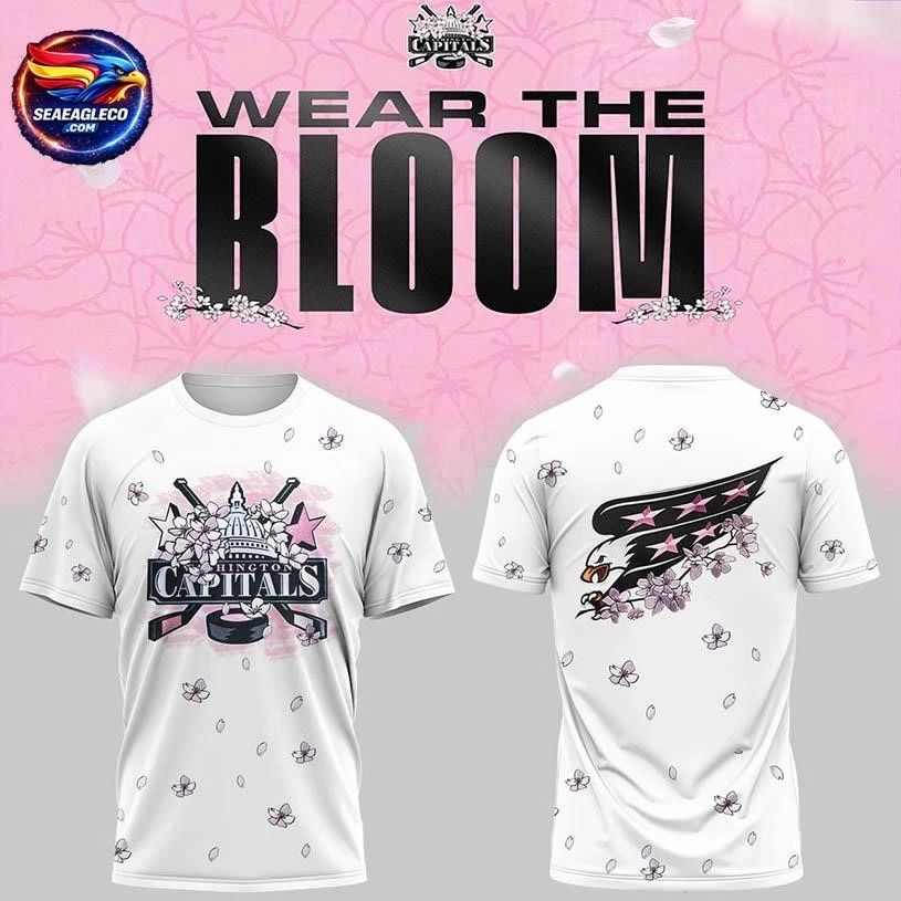 Washington Capitals Caps In Bloom 2026 Night Two Sided Shirt