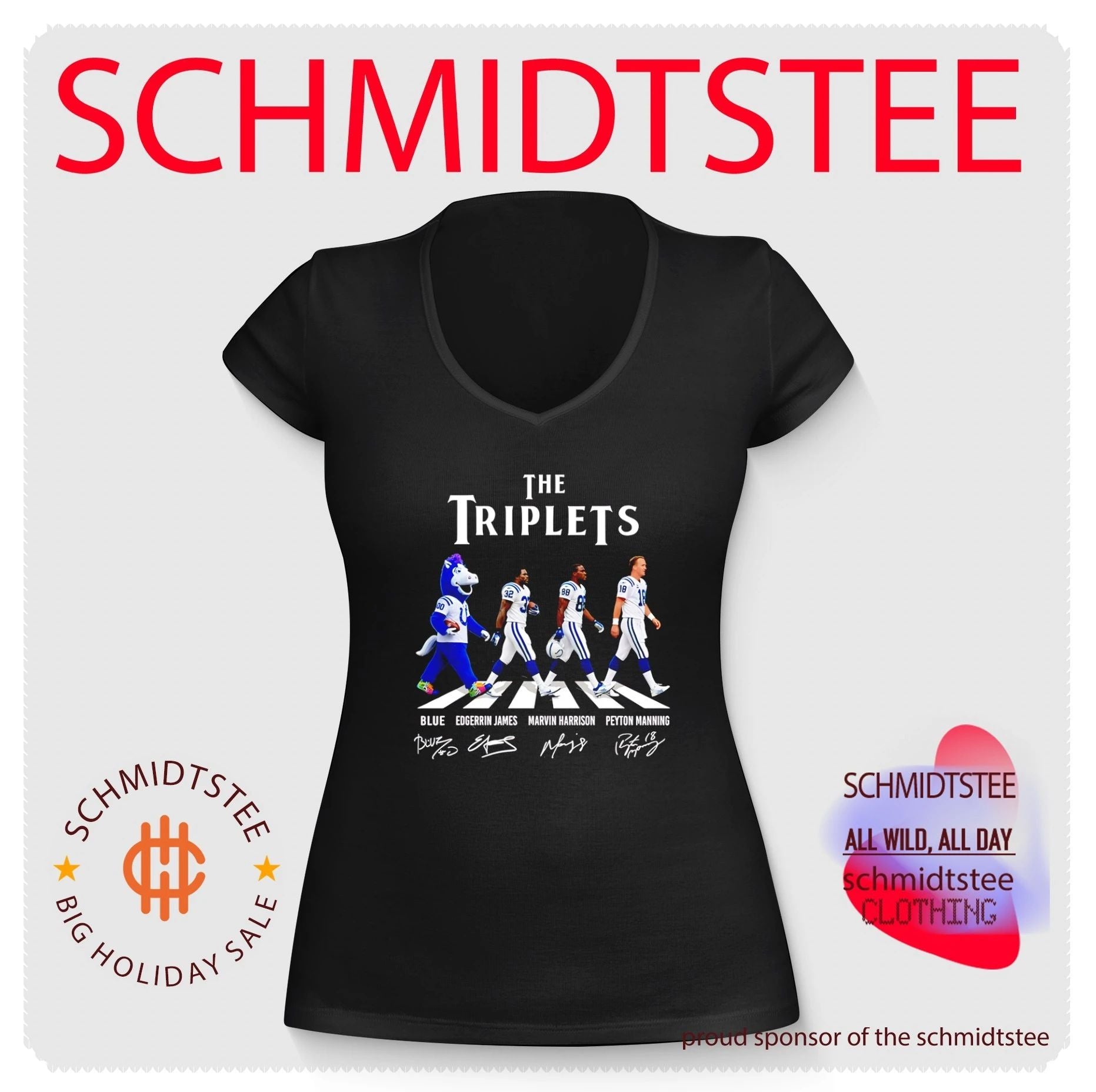 Indianapolis Colts The Triplets Abbey Road signature shirt