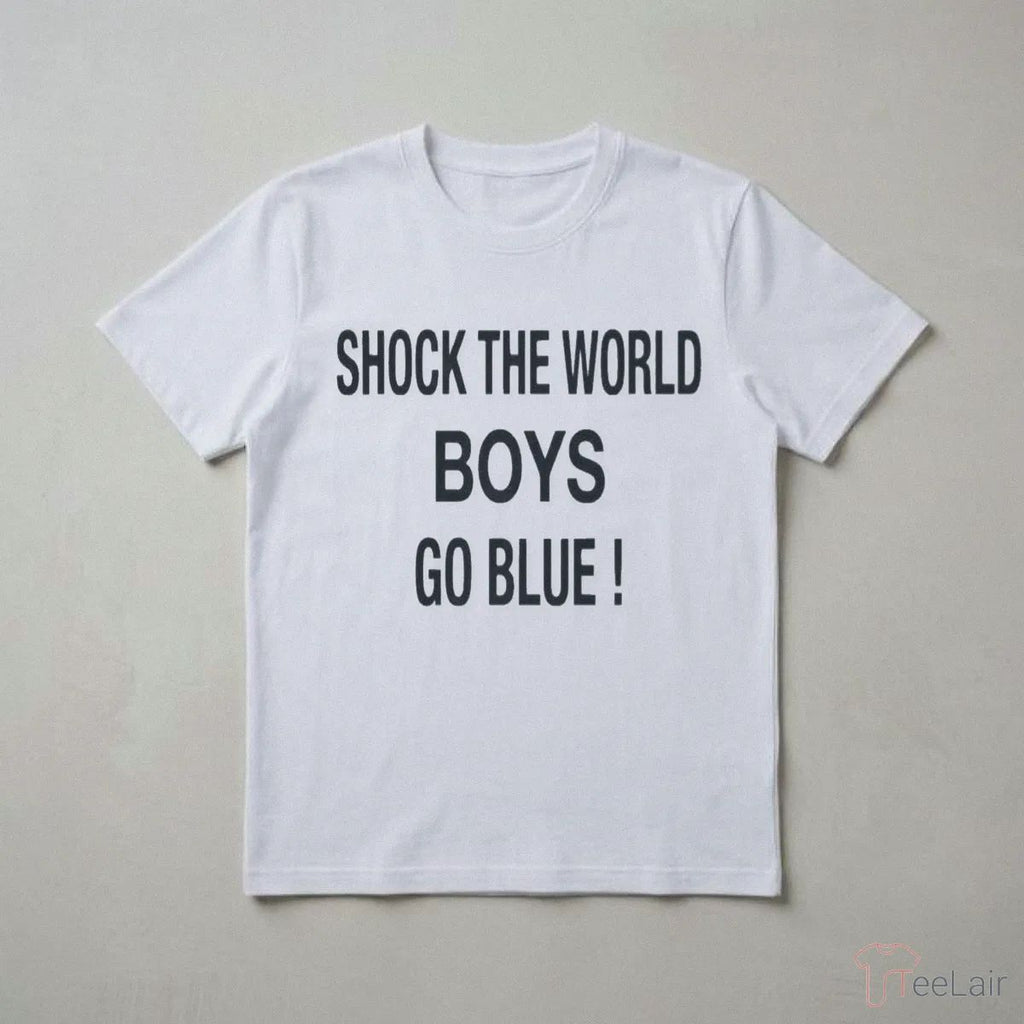 Michigan Wolverines Shock The World Boys Go Blue Shirt