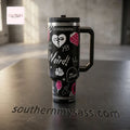 Thirst For Chaos Emo Punk 40oz Insulated Travel Tumbler