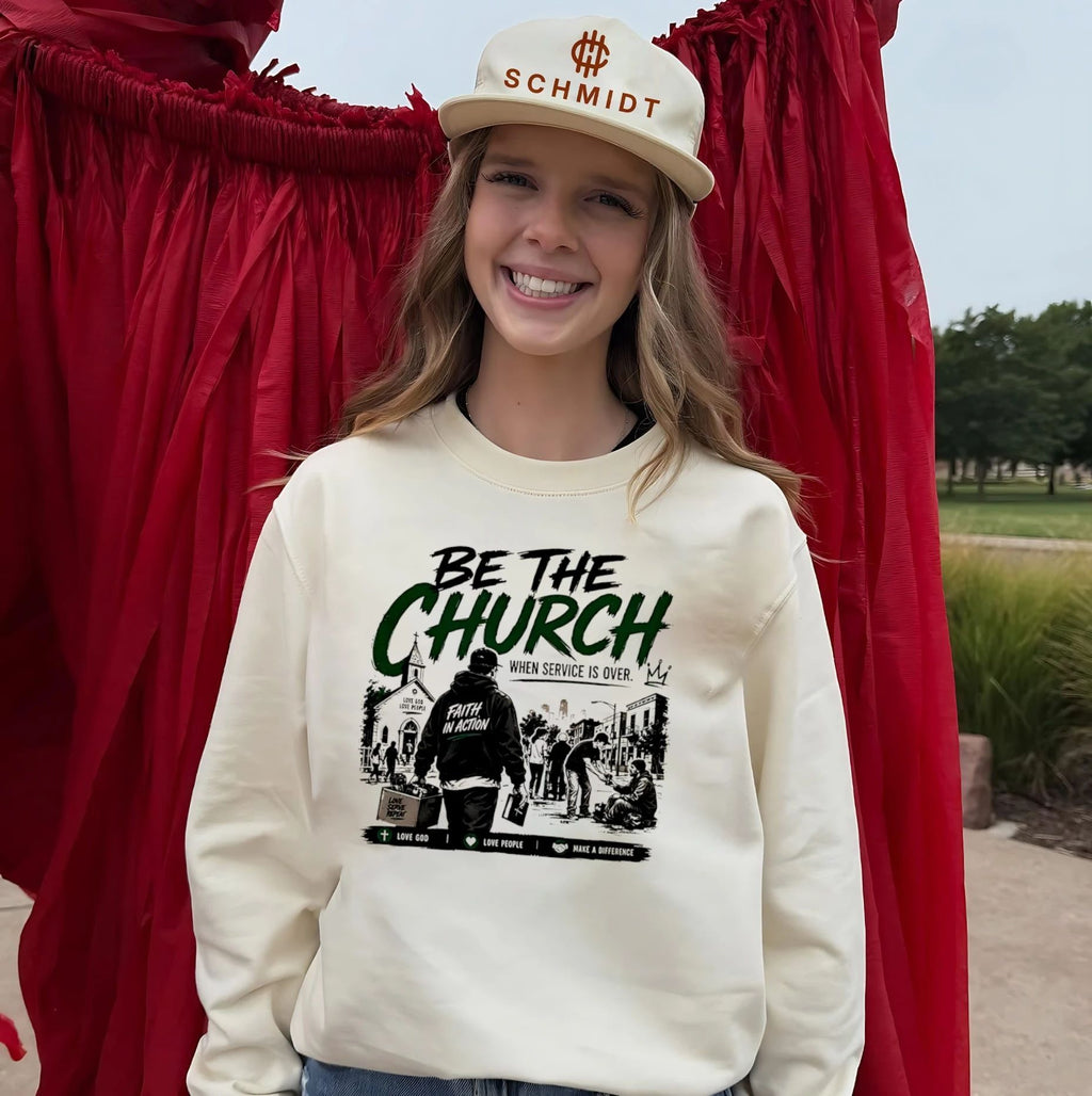 Be the church when service is over love God love people make a difference shirt