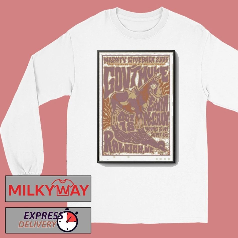 Gov’t Mule 10.18.2025 Lincoln Theatre Outdoor Stage in Raleigh NC Poster shirt