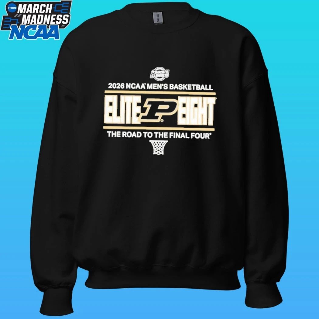 Purdue Boilermakers 2026 Men’s Basketball Elite 8 The Road To The Final Four March Madness Shirt