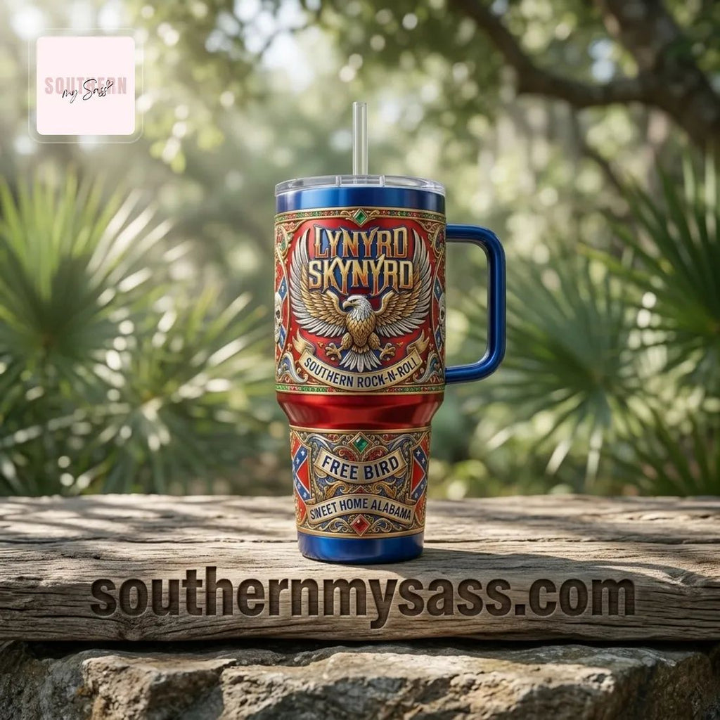 Lynyrd Skynyrd Collector’s Edition 40oz Insulated Tumbler With Handle