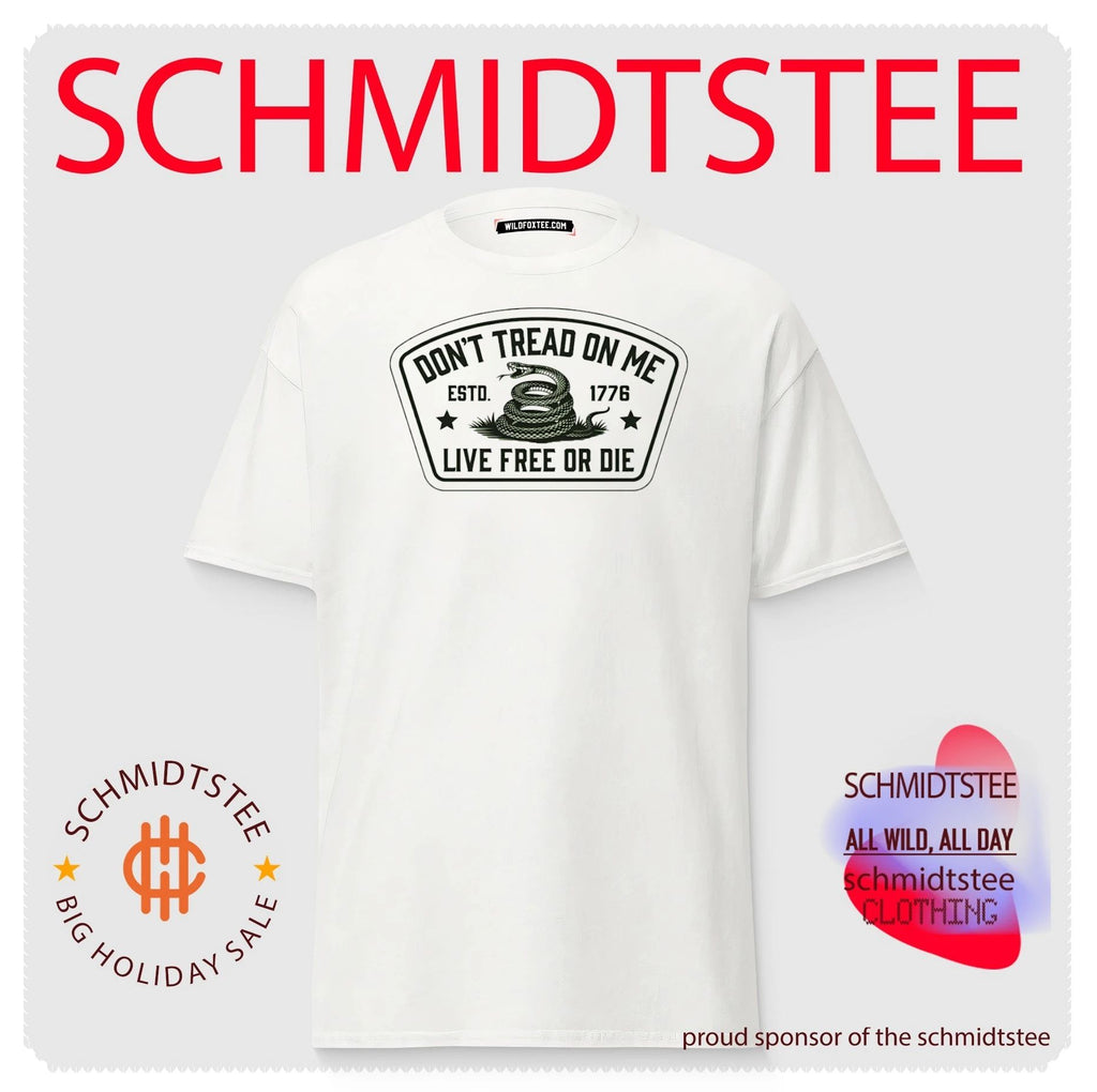 Don’t tread on me live free or die graphic snake shirt