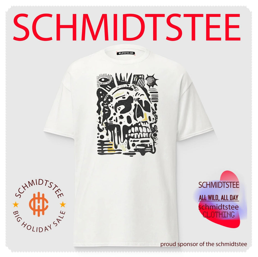 Dripping skull illustration shirt