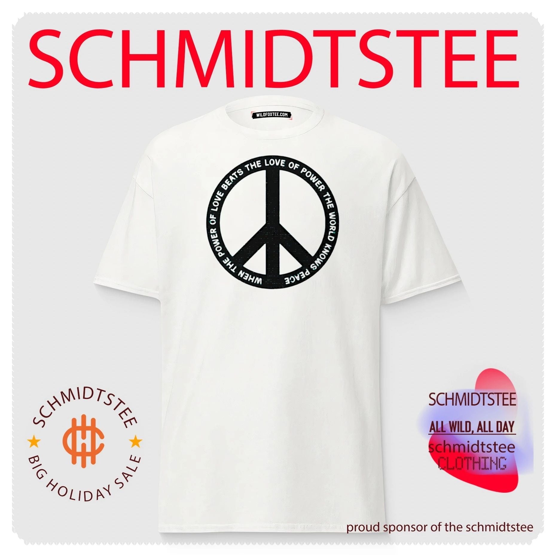 When the Power of Love Beats the Love of Power the World Knows Peace shirt