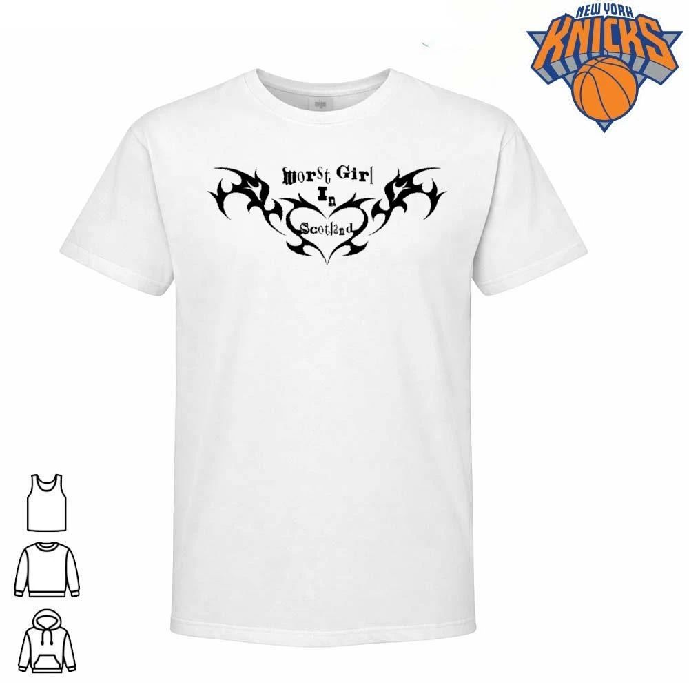 Worst Girl In Scotland Y2K Tribal Heart Gothic Font Aesthetic Grunge Style Shirt