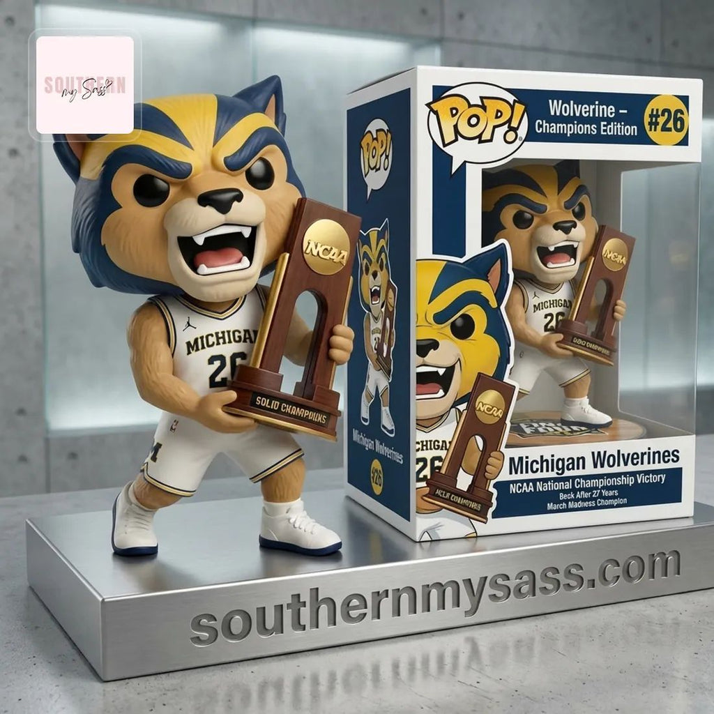 Michigan Wolverines 2026 NCAA National Champions Pop Figure Doll