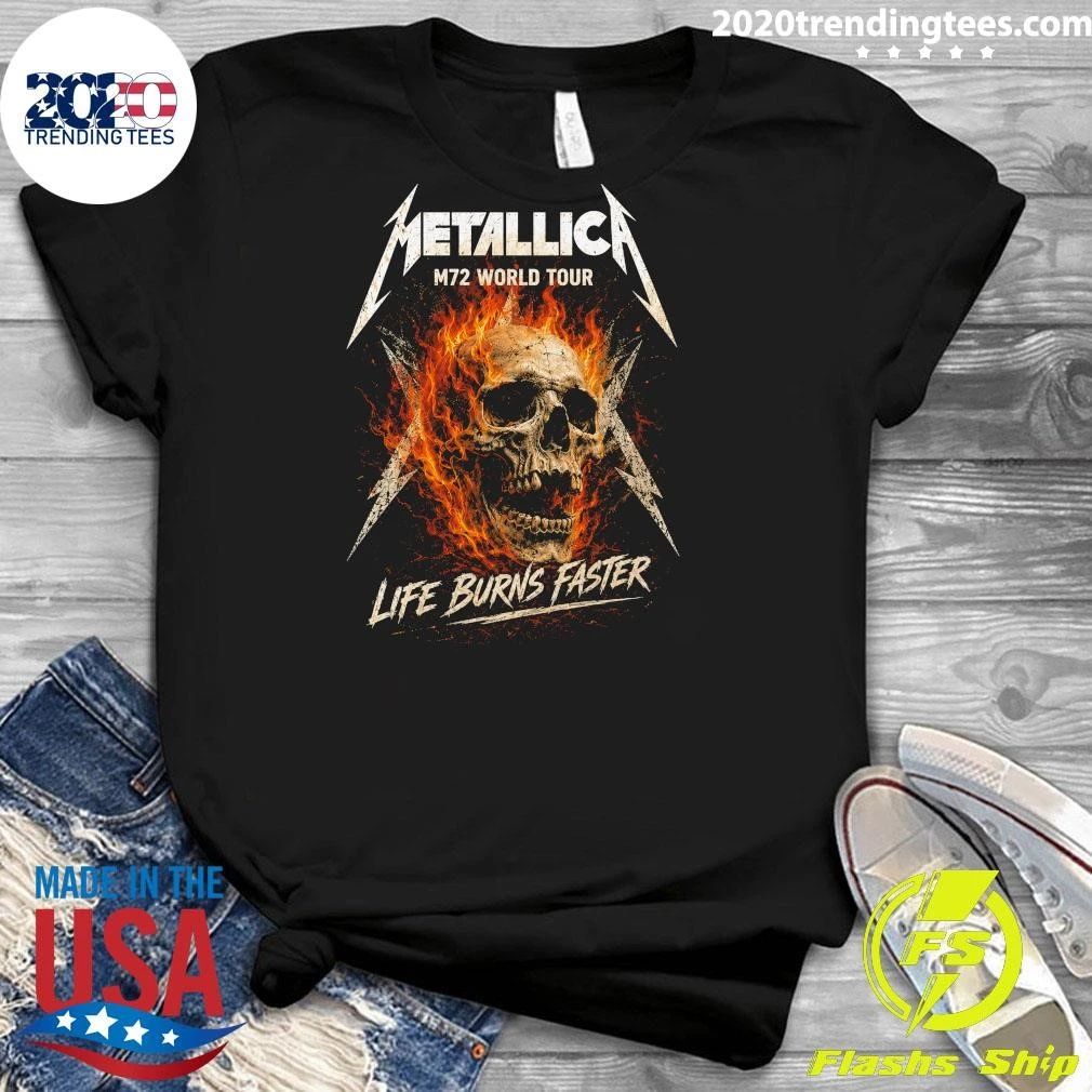Metallica M72 World Tour Life Burns Faster October 2026 Las Vegas, NV, U.S. Shirt