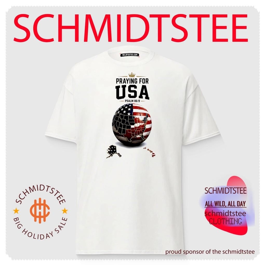 Praying for USA Psalm 86 9 American Flag Soccer Ball shirt
