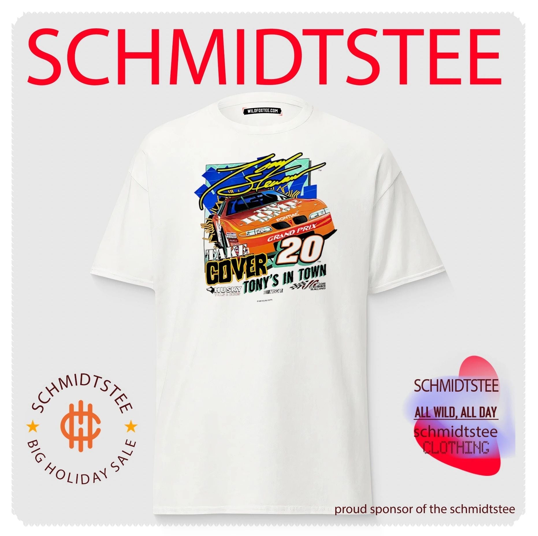 Tony Stewart Joe Gibbs Racing Take Cover 20 Pontiac Grand Prix shirt