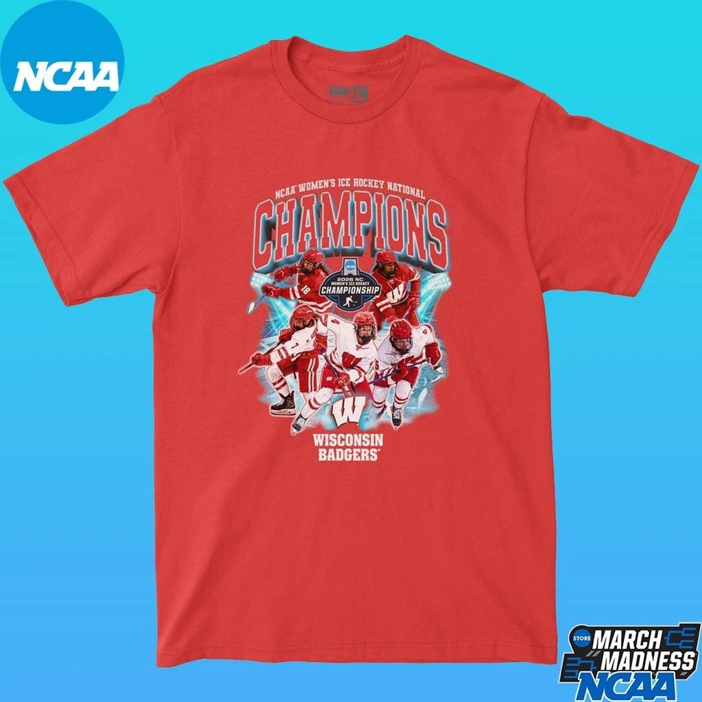 Wisconsin Badgers Women’s Ice Hockey National Champions 2026 Shirt
