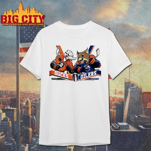 Anaheim Ducks Vs Edmonton Oilers NHL Stanley Cup Playoff 2026 Eastern Conference Quarter Final Mascot Shirt