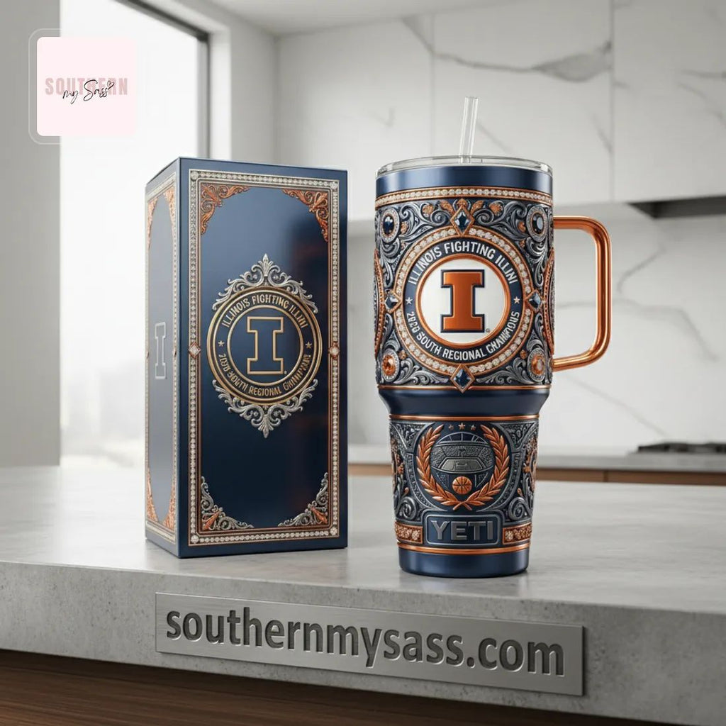 Illinois Fighting Illini 2026 South Regional Champions Yeti Handled Tumbler