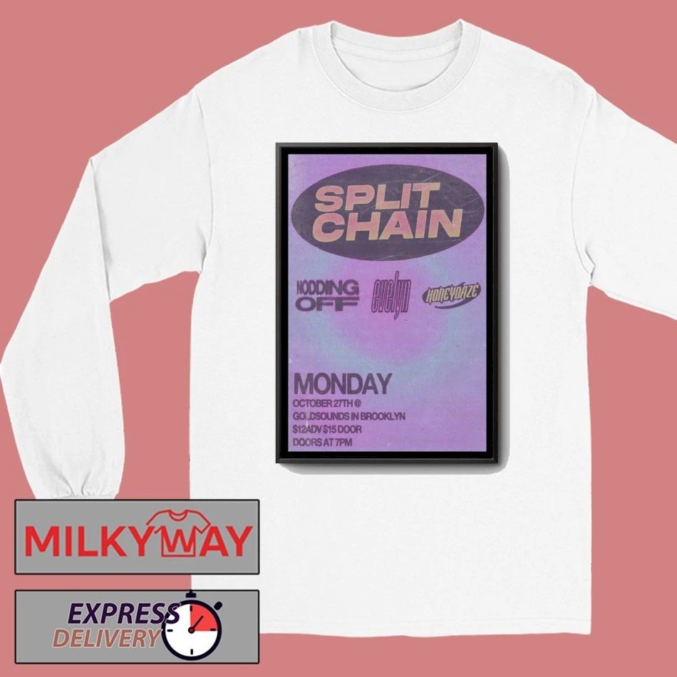 Split Chain Gold Sounds Brooklyn Oct 27 2025 Poster shirt