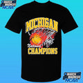 Michigan Wolverines National Champions Flame Shirt