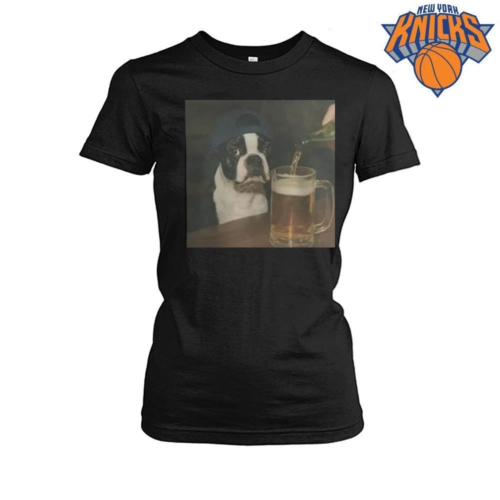 Dylan Crews Boston Terrier Drinking Beer Shirt