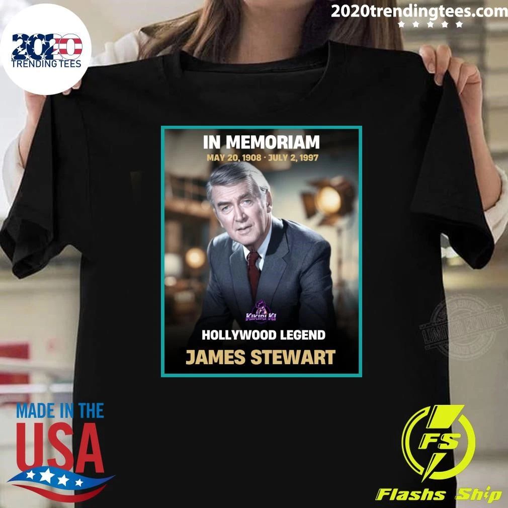 In Memoriam May 1908 – July 1997 Hollywood Legend James Stewart Shirt