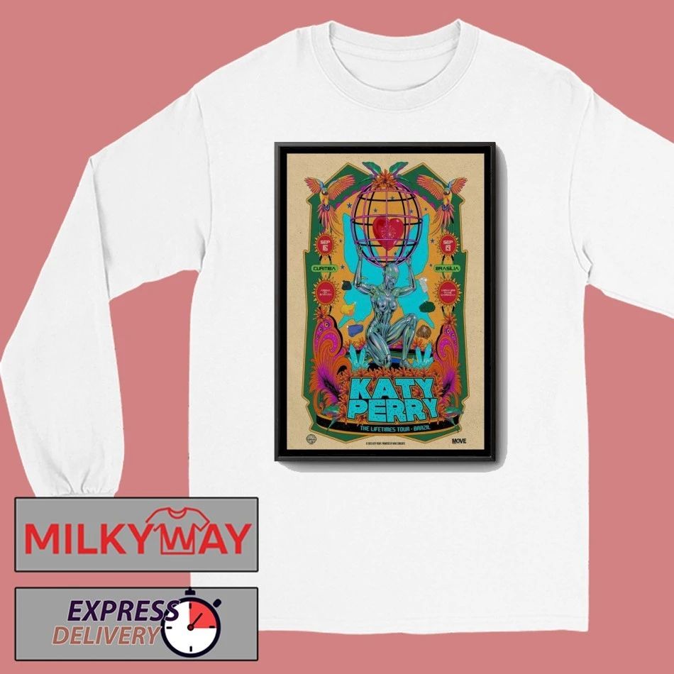 Katy Perry Lifetimes Tour Brazil Poster shirt