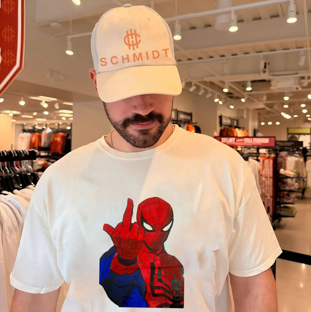 Spider-Man Middle Finger Gesture shirt