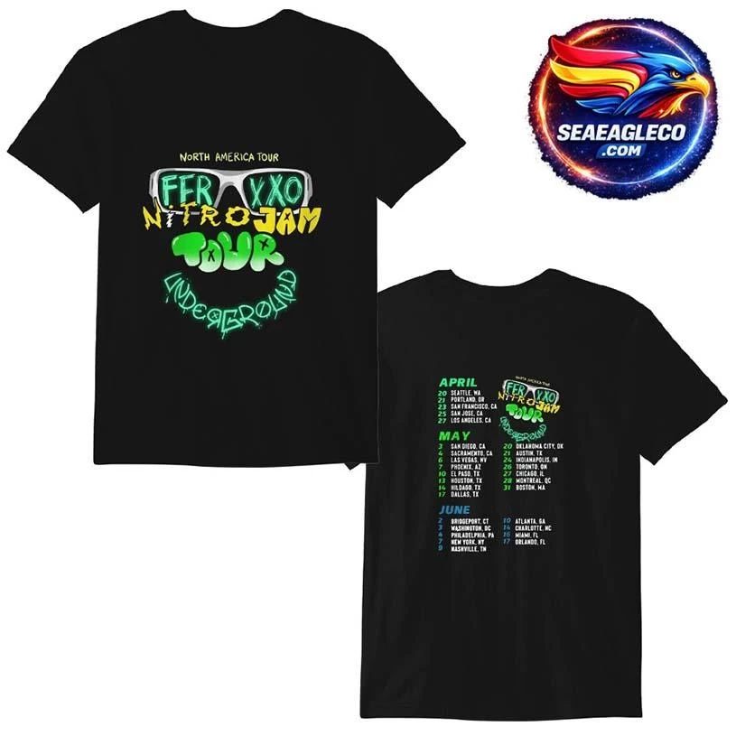 Feid 2023 Shirt, Feid Feliz Cumpleanos Ferxxo Tour Two Sided Shirt