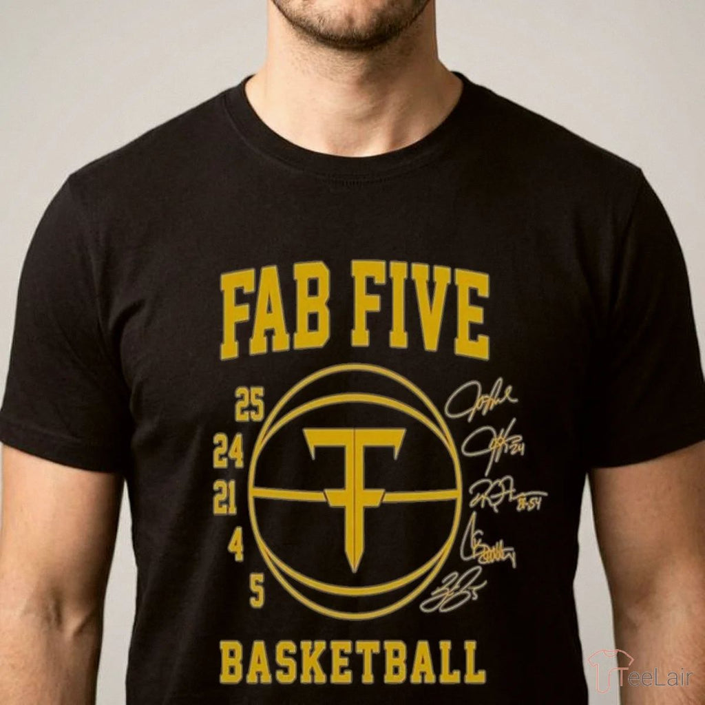 FAB FIVE Michigan Basketball Shirt