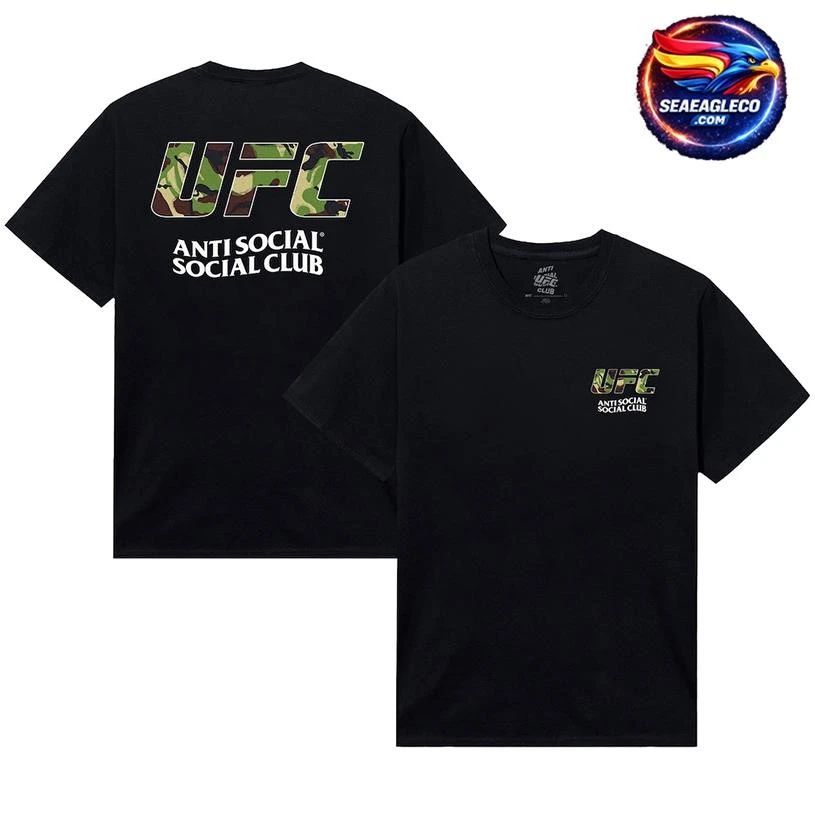 Anti Social Social Club x UFC Unisex UK With Love Two Sided Shirt