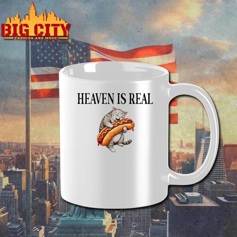 Cat Hotdog Heaven Is Real Shirt