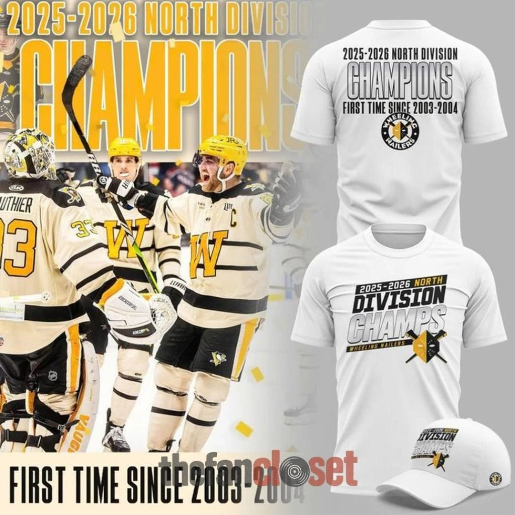 Wheeling Nailers 2025-2026 North Division Champions Shirt