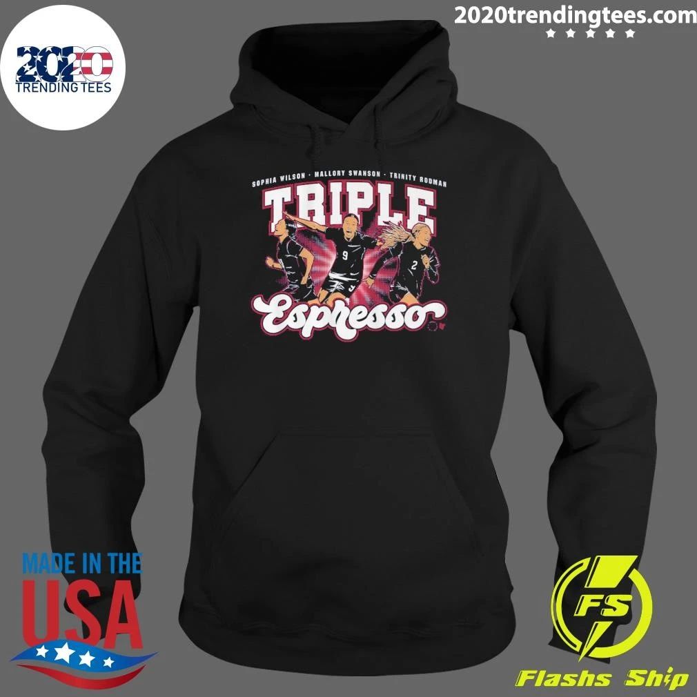Triple Espresso Women’s Soccer 2026-2027 Mallory Swanson Trinity Rodman Sophia Wilson Shirt