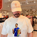 William Saliba France National Team World Cup trophy and middle finger shirt