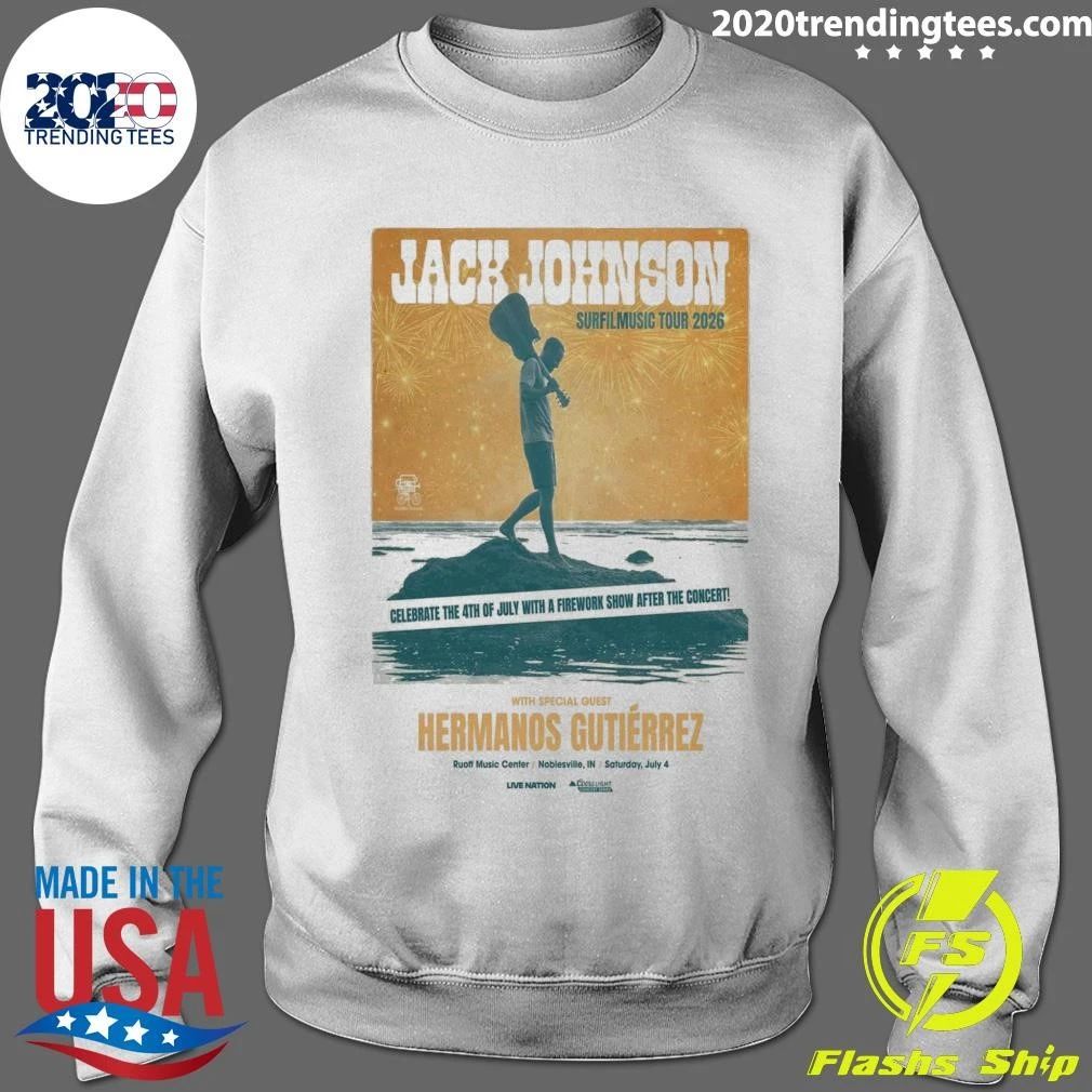 Jack Johnson Ruoff Music Center in Noblesville, Indiana July 04 2026 Shirt