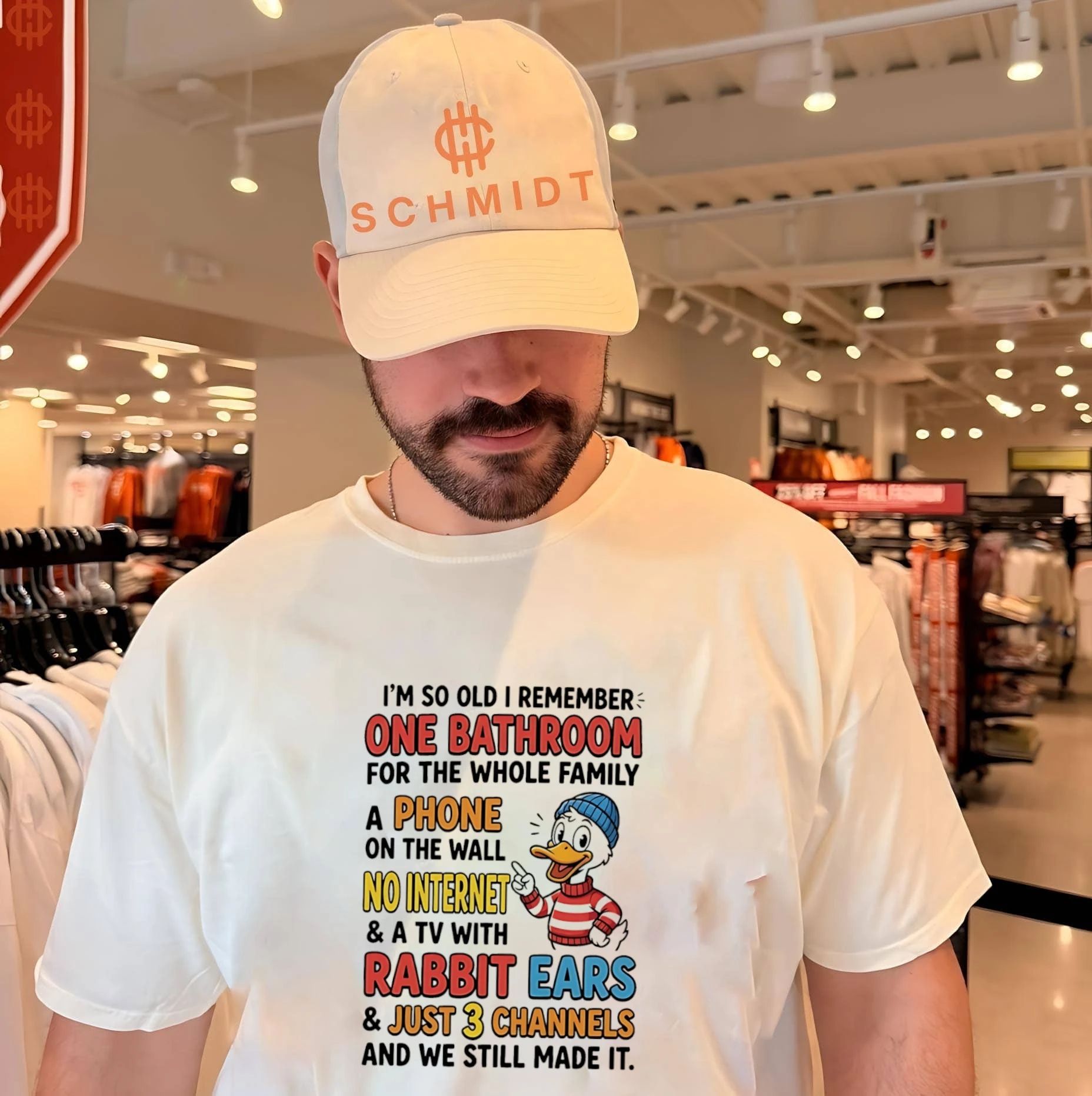 I’m so old I remember one bathroom for the whole family a phone on the wall no internet shirt