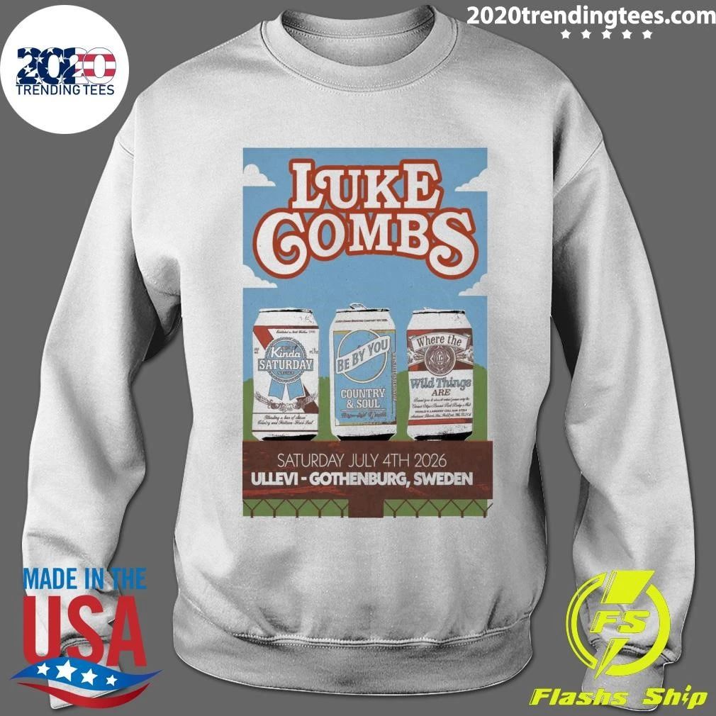 Luke Combs July 4th 2026 Ullevi Gothenburg, Sweden Shirt
